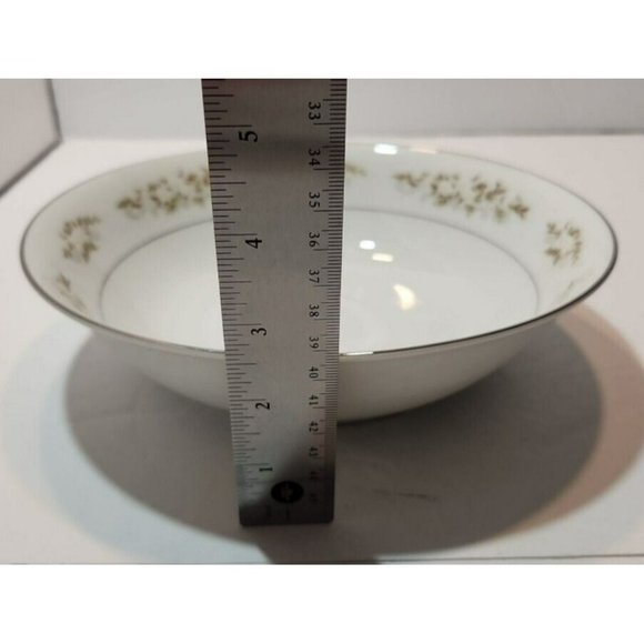 Vtg International Silver Company 326 "Springtime" Serving Bowl Silver Rim - Picture 10 of 10